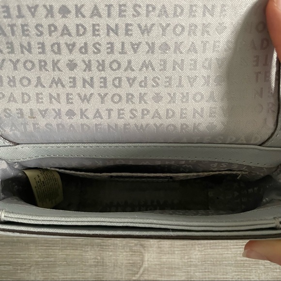 Light Blue/Gray Kate Spade Mini Crossbody Bag - Picture 5 of 6